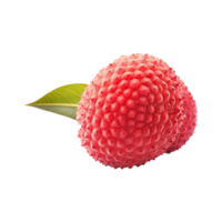 AI generated Lychee isolated on transparent background png