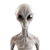 AI generated 3d render alien on transparent background png