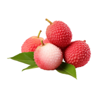 ai genererad litchi isolerat på transparent bakgrund png