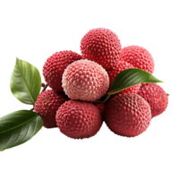 ai genererad litchi isolerat på transparent bakgrund png