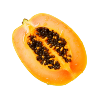 ai generiert Papaya isoliert auf transparent Hintergrund png