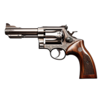 AI generated Revolver isolated on transparent background png