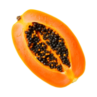 ai genererad papaya isolerat på transparent bakgrund png