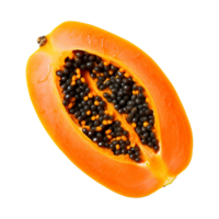 AI generated Papaya isolated on transparent background png