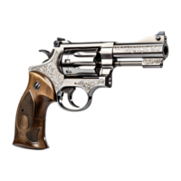 AI generated Revolver isolated on transparent background png