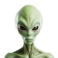 AI generated 3d render alien on transparent background png