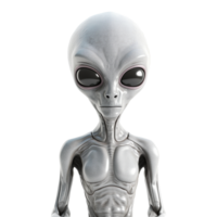 AI generated 3d render alien on transparent background png