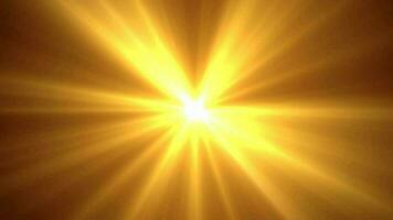Golden center light rays video