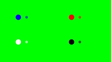 Animation of loading dots in different colors. video