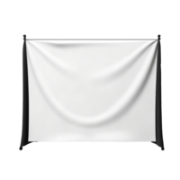 ai gerado em branco tela de pintura bandeira png isolado em transparente fundo