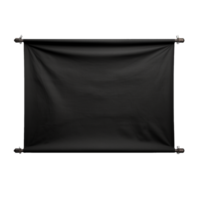 AI generated Blank canvas banner png isolated on transparent background