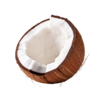 ai gerado fresco coco png isolado em transparente fundo