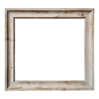 AI generated Rustic wooden frame isolated on transparen background png