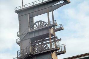 Coal mine winding tower in Germany photo