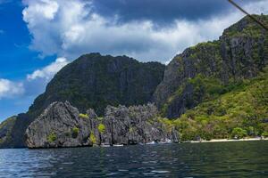 View of Secret Lagoon in the Philippines photo