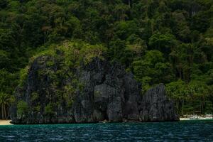 View from the sea of seven commando beach photo