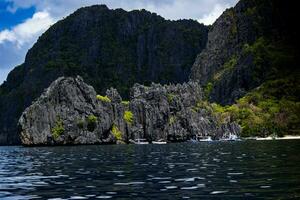 View of Secret Lagoon in the Philippines photo