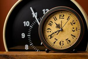 Time stands still Time and work concept Punctuality and appointments photo