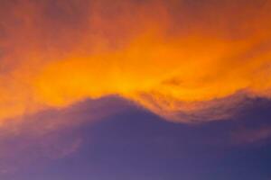 Portrait of the day sky with high saturation. Blue sky. photo