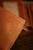Wallet, cards, credit. Leather wallet photo