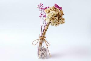 Mini glass flower vase. photo
