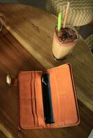 Products made from leather. photo