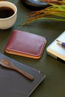 Products made from leather. photo