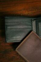 Wallet, cards, credit. Leather wallet photo