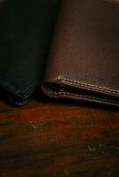 Wallet, cards, credit. Leather wallet photo