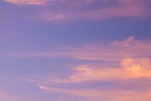 Portrait of the day sky with high saturation. Blue sky. photo