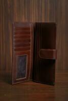 Wallet, cards, credit. Leather wallet photo