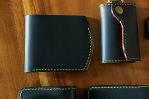 Products made from leather. photo