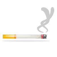 Artistic Vector Depiction of Cigarette Awareness