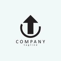 logo up for company. a logo that has a philosophy of continuing to rise. vector