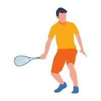 Cool editable vector squash player best for any graphic purpose