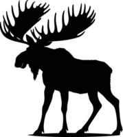 Moose silhouette vector illustration