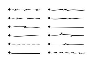 Collection of isolated vector outline check to do lists, check marks and checkboxes in doodle