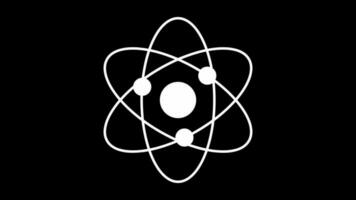 2d geanimeerd atoom concept video