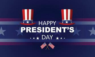 President's Day Background Design. Banner, Poster, Greeting Card. Vector Illustration.