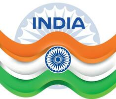 bandera India vector