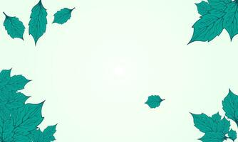 Green leaves background with space for text. Vector illustration. EPS10