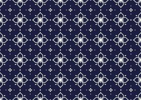 geometric and flower line ethnic fabric seamless pattern for cloth carpet wallpaper background wrapping etc. vector