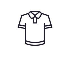 Single line icon of t-shirt. High quality vector illustration for design, web sites, internet shops, online books etc. Editable stroke in trendy flat style isolated on white background