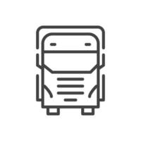 truck outline pixel perfect for web and mobile vector