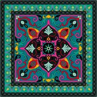 persian floral oriental traditional carpet floor mat carpet pattern background vector easy color change