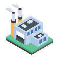 Eco Energy Isometric Icon vector