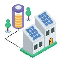 Isometric Style Ecosystem Icon vector