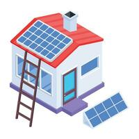 Eco Energy Isometric Icon vector