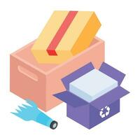 Isometric Style Ecosystem Icon vector