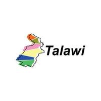 Talawi map. vector map of Indonesia Country colorful design, illustration design template on white background